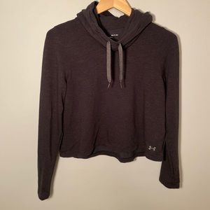 Cowl Neck Cropped Sweatshirt